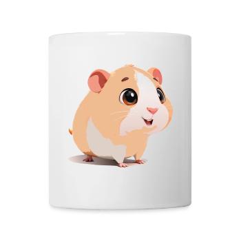 Bébé cochon d’Inde rigolo et curieux - Mug blanc - blanc - Devant