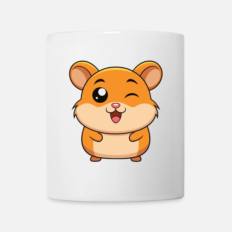 Funny Baby Guinea Pig Winking - Mug - white