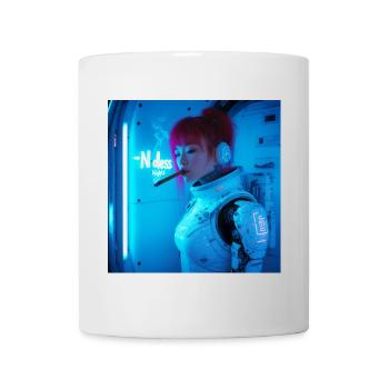 N-dless Nights: Spaceship Captain smoking a cigar - Mug - white - Front