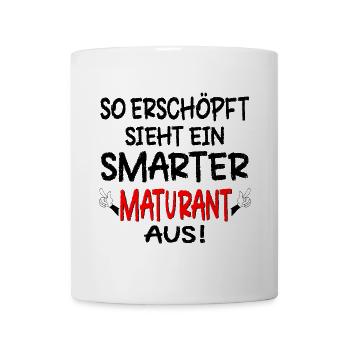 MATURA MATURANT ERSCHÖPFT LUSTIG - Tasse - Weiß - Vorne