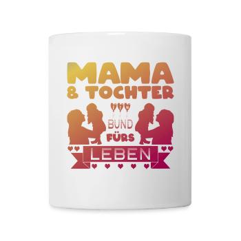 Beste Mama Und Tochter Partnerlook Outfit - Tasse - Weiß - Vorne