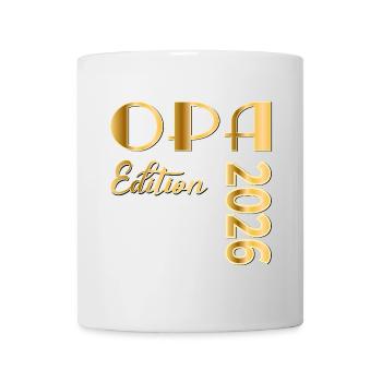 Schriftzug OPA 2026 - Tasse - Weiß - Vorne