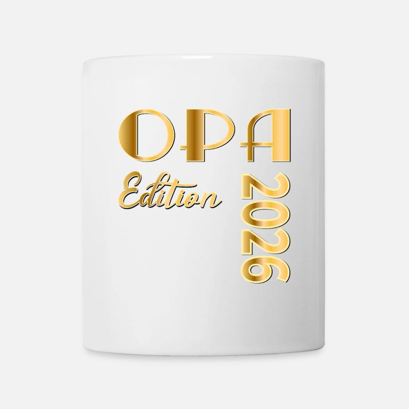 Schriftzug OPA 2026 - Tasse - Weiß