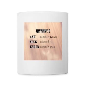 Matthew 7:7 - Mug - white - Front