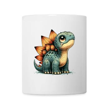 Stegosaurus Baby Dino Babydino Dinobaby Geschenk - Tasse - Weiß - Vorne