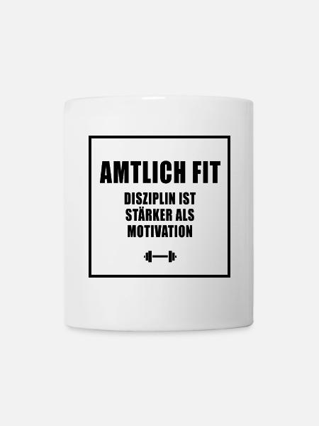 Amtlich Fit - Tasse - Weiß