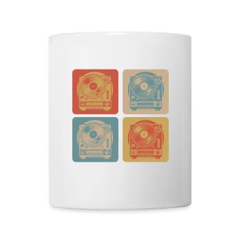 Platine vinyle Vintage - Mug blanc - blanc - Devant
