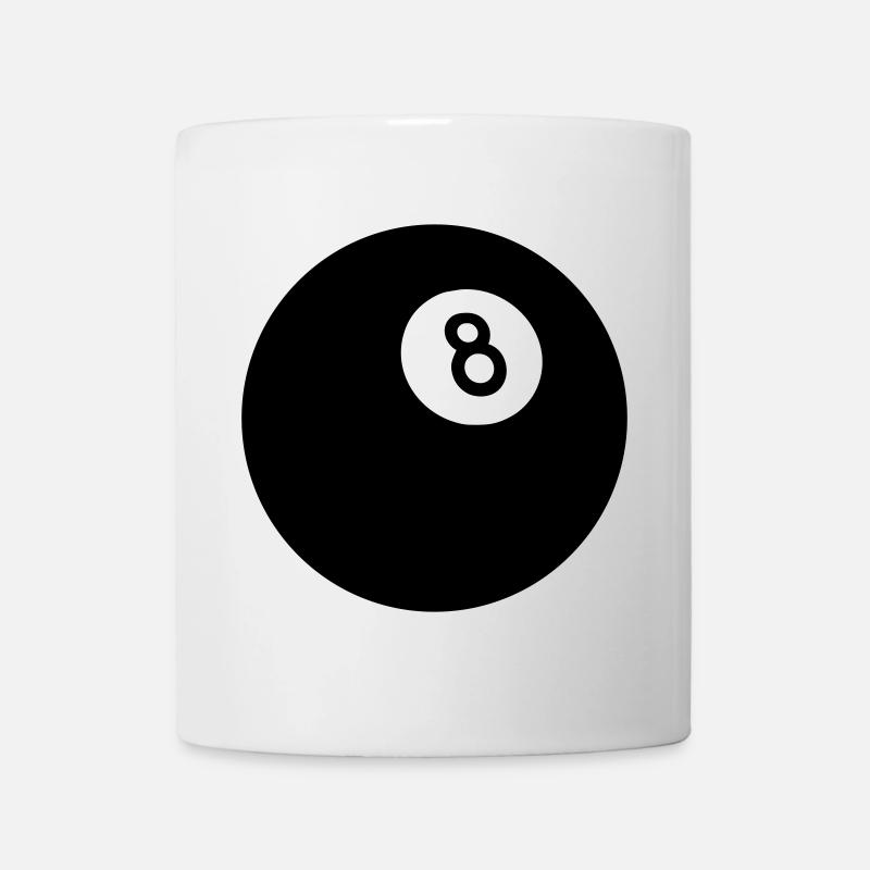 Huit noir - Mug blanc - blanc