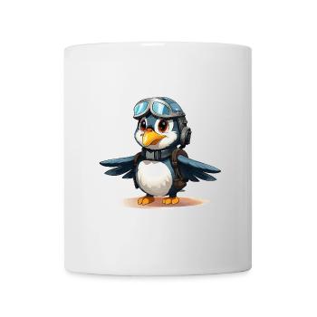 Le pilote aventureux Penguin - Mug blanc - blanc - Devant