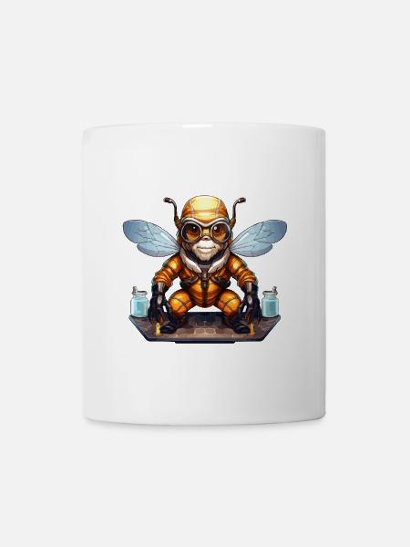 Die wissenschaftliche Honigbiene - Tasse - Weiß