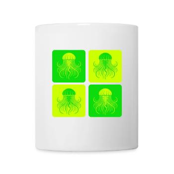 Jellyfish – Minimal Ocean Art - Mug - white - Front