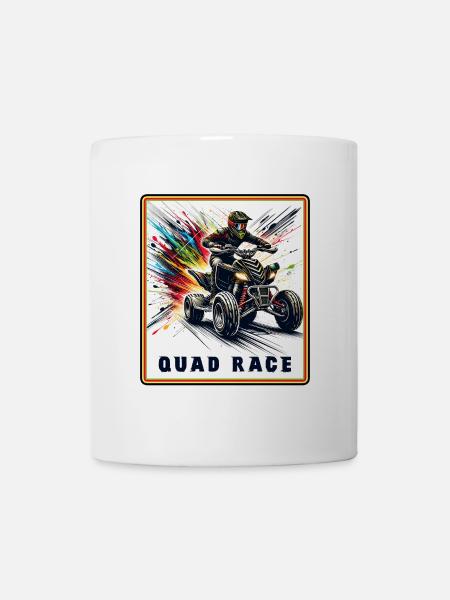 Course de quad – Explosion de vitesse - Mug blanc - blanc