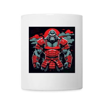 Primal Ronin – Le gorille samouraï - Mug blanc - blanc - Devant