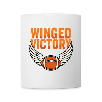 Winged Victory – Ballon de football avec des ailes - Mug blanc - blanc - Devant
