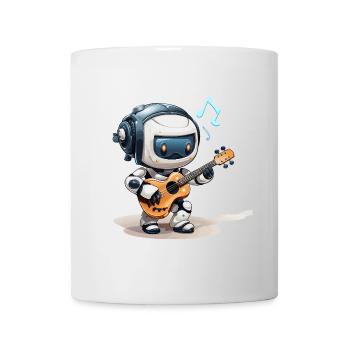 Der melodische Robotergeiger - Tasse - Weiß - Vorne