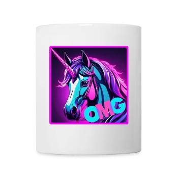 buntes unicorn - Tasse - Weiß - Vorne