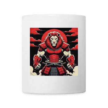 Samurai-Löwen-Krieger - Tasse - Weiß - Vorne