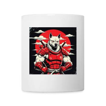 Samurai Dog Guardian - Mug - white - Front