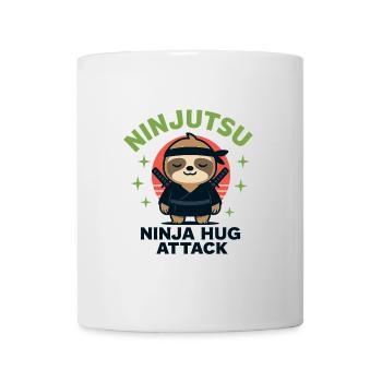 Câlin Ninja Câlin Paresseux Attaque - Mug blanc - blanc - Devant