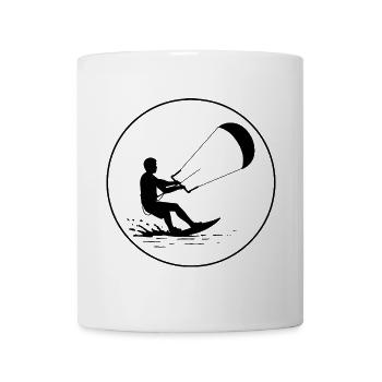 Puissance du cerf-volant - Mug blanc - blanc - Devant