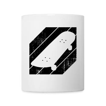 Skateboard - Tasse - Weiß - Vorne