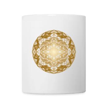 Heilige Geometrie Mandala - Tasse - Weiß - Vorne