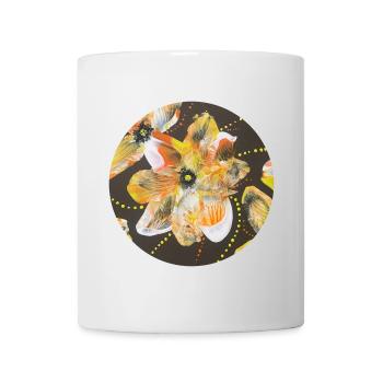 Kreatives Farbenspiel-handgemalt von Martina Eßer - Tasse - Weiß - Vorne