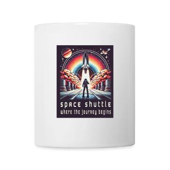 Space Shuttle - The Journey Begins - Mug - white - Front