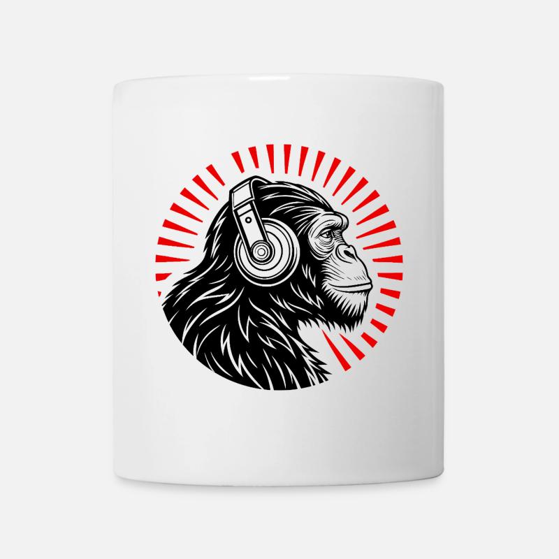 Groove Monkey – Le DJ de la nature - Mug blanc - blanc