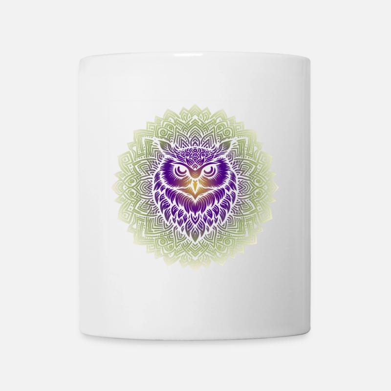 Uralte Weisheit Mandala - Tasse - Weiß