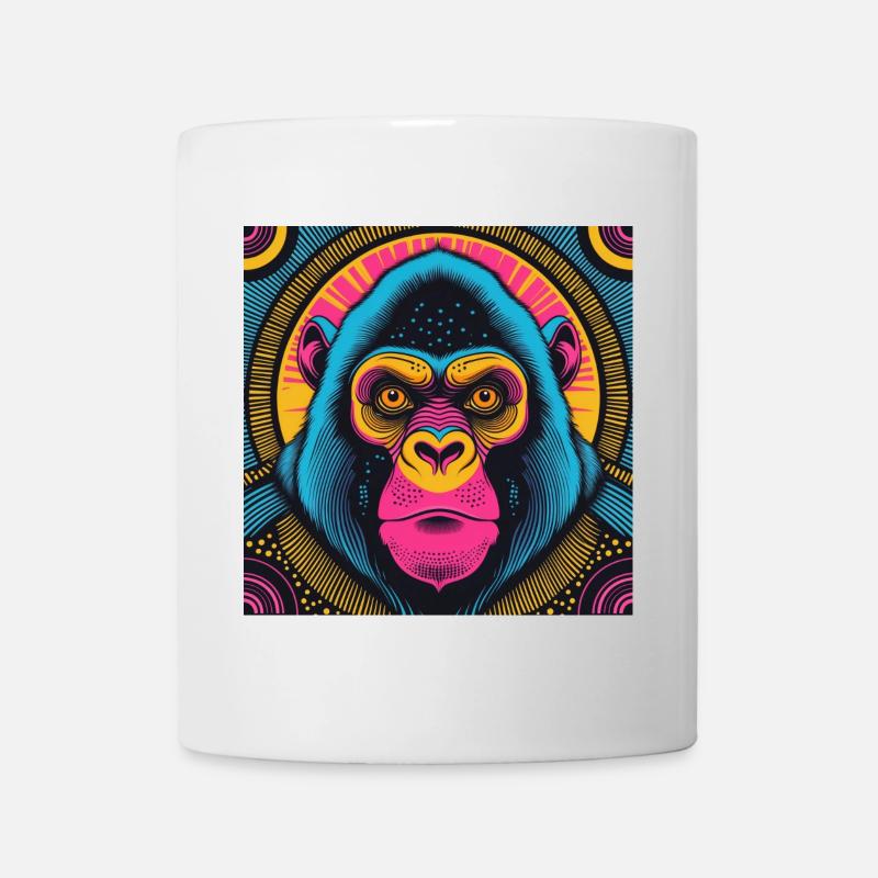 Elektrischer Gorilla - Tasse - Weiß