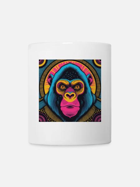 Elektrischer Gorilla - Tasse - Weiß