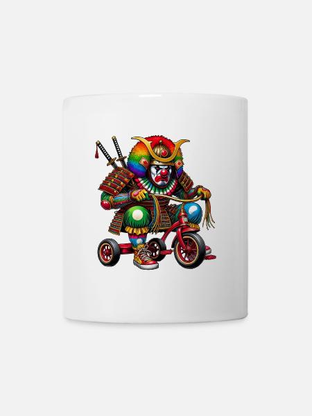 Samurai Clown - Tasse - Weiß