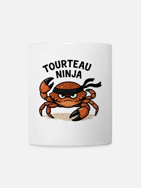 Ninja-Krabbe - Tasse - Weiß