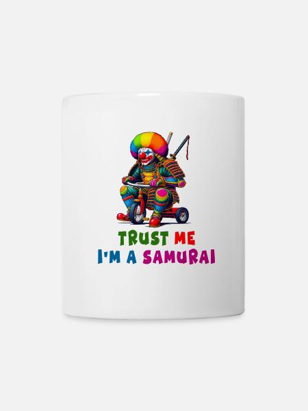 Samurai Clown - Tasse - Weiß