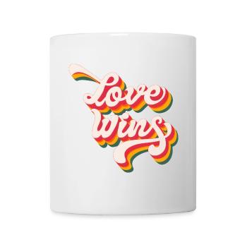 LGBTQ Pride Month - Love Wins - Mug - white - Front