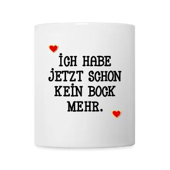 MOTIVATION KEIN BOCK - Tasse - Weiß - Vorne