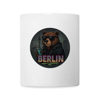 Berlin Bär – Design urbain streetstyle avec graffiti - Mug blanc - blanc - Devant