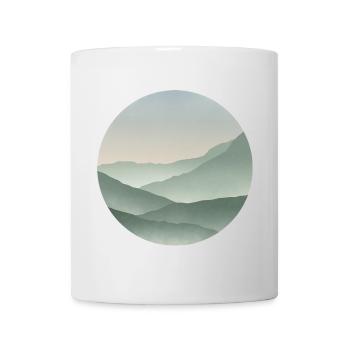 Berge in Pastelltönen Serenity - Tasse - Weiß - Vorne