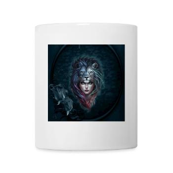 Löwenherz und weibliche Stärke - Tasse - Weiß - Vorne