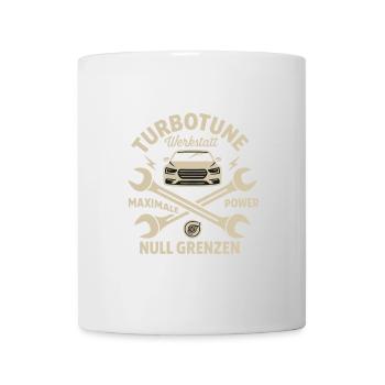 TurboWerkstatt: Powerful, limitless - Mug - white - Front