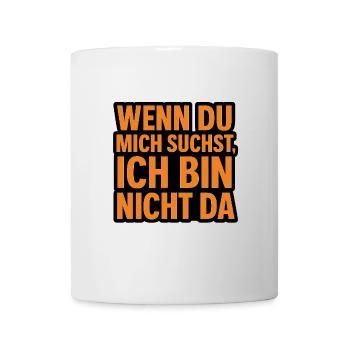 Si vous me cherchez - Mug blanc - blanc - Devant