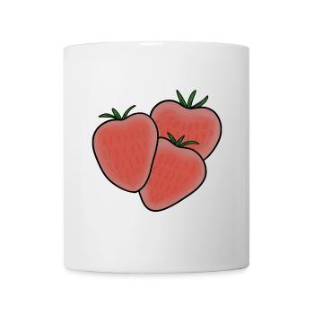 Leckere Frucht Erdbeere - Tasse - Weiß - Vorne