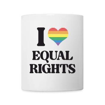 LGBTQ Pride Month - I Love Equal Rights - Mug - white - Front