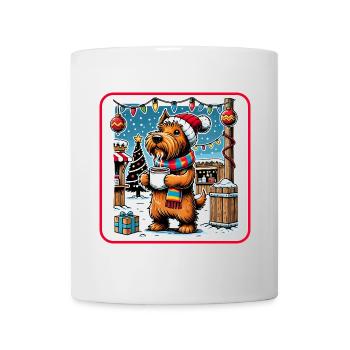 Weihnachtsmarkt Scottish Terrier - Tasse - Weiß - Vorne