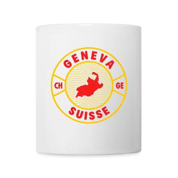 Geneva Switzerland Vintage Badge - Mug - white - Front