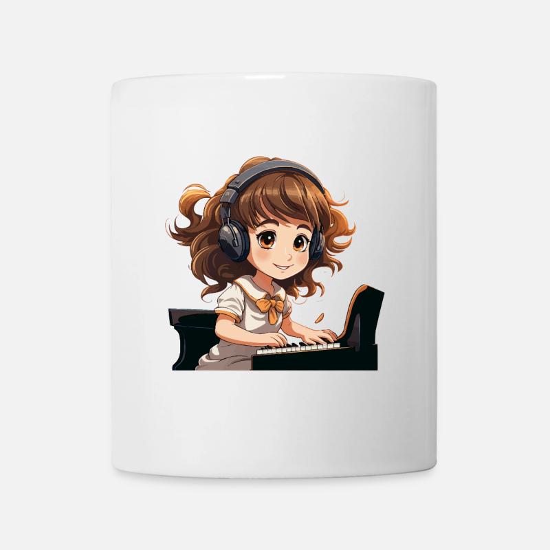 Der kleine Pianist - Tasse - Weiß