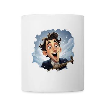 Der leidenschaftliche Klarinettist - Tasse - Weiß - Vorne