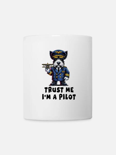 Scottish Terrier, croyez-moi, je suis pilote - Mug blanc - blanc