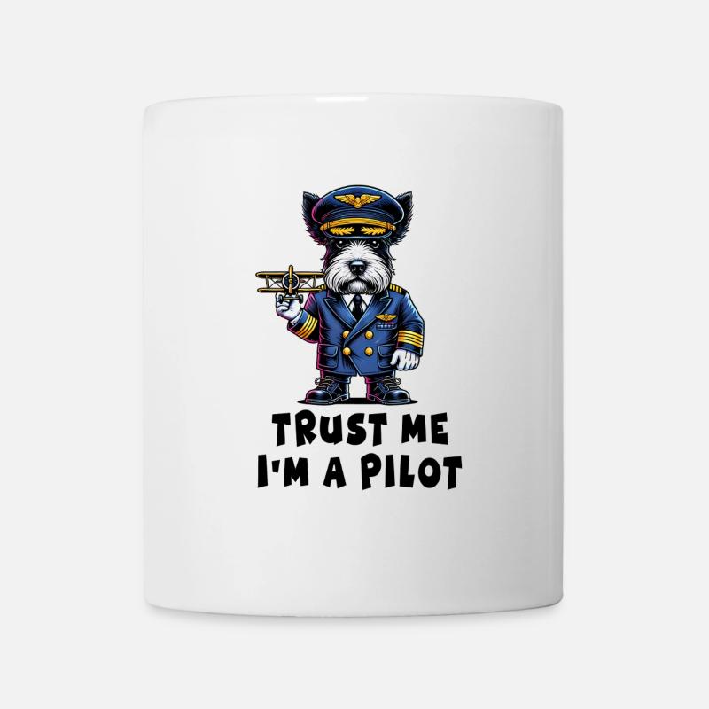 Scottish Terrier, croyez-moi, je suis pilote - Mug blanc - blanc